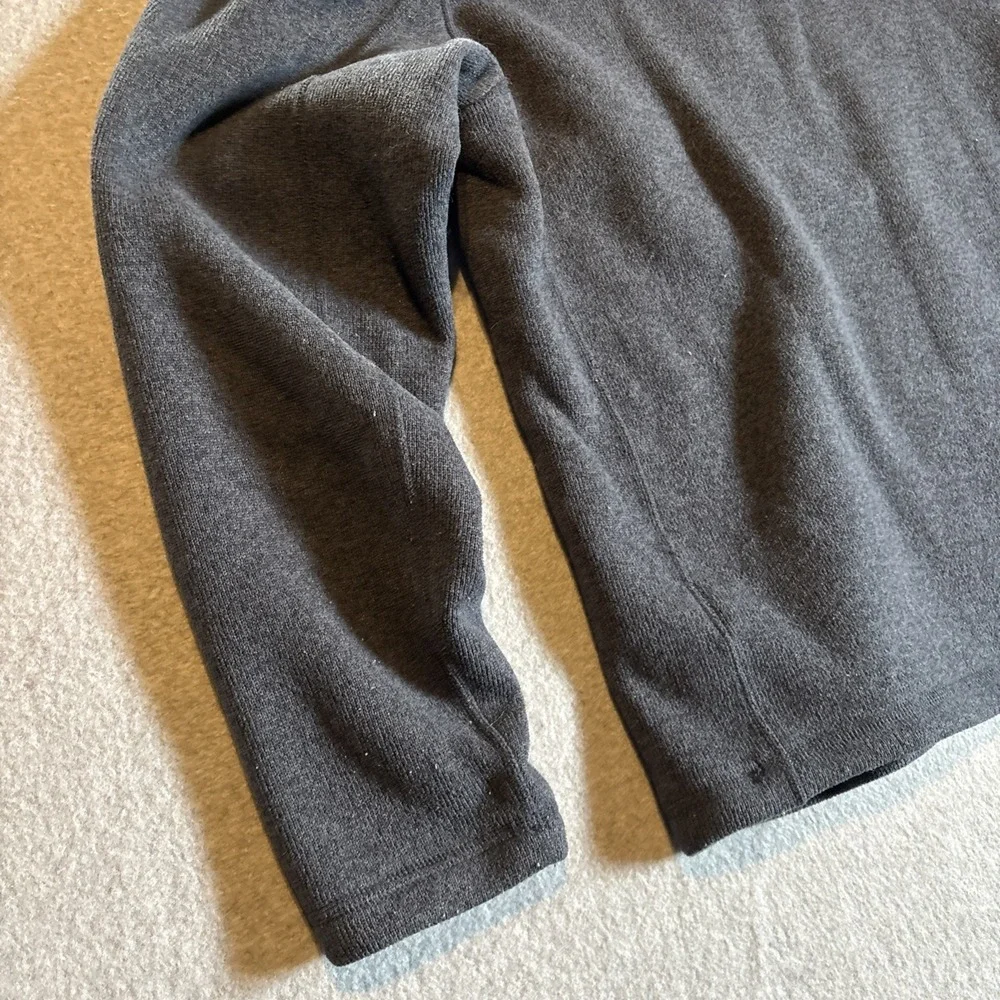 Mens Quarter Zip Pullover Fleece North Face Mens Sz L Blue Very‎ Good Cond.